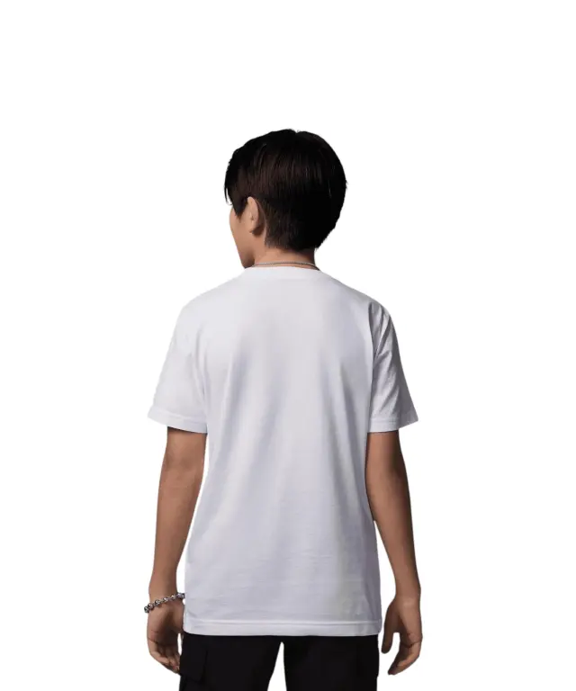 Jordan - Παιδική Μπλούζα T-Shirt Jdb Mj Wordmark 95D634-001 Λευκό - 10 ετών 2