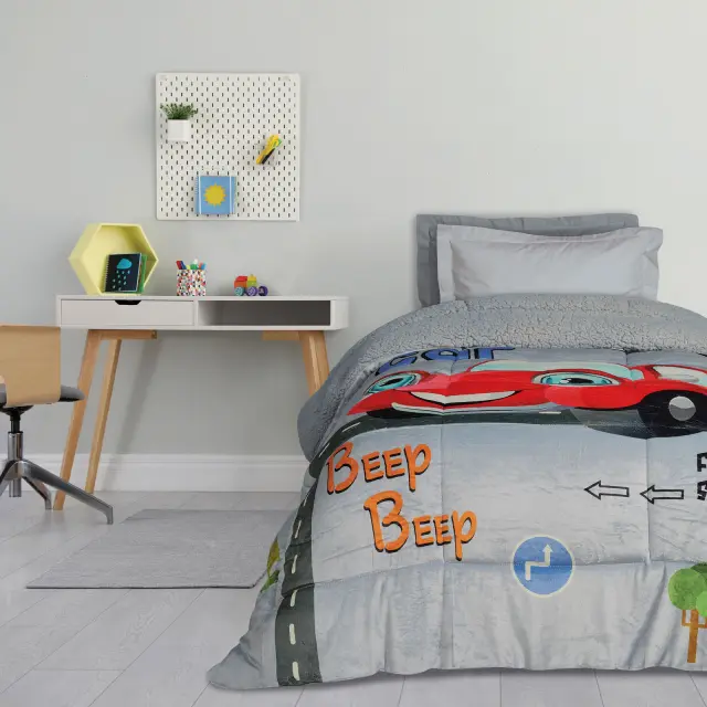 DAS KIDS ΚΟΥΒΕΡΤΟΠΑΠΛΩΜΑ 160Χ220 4923 GREY, RED