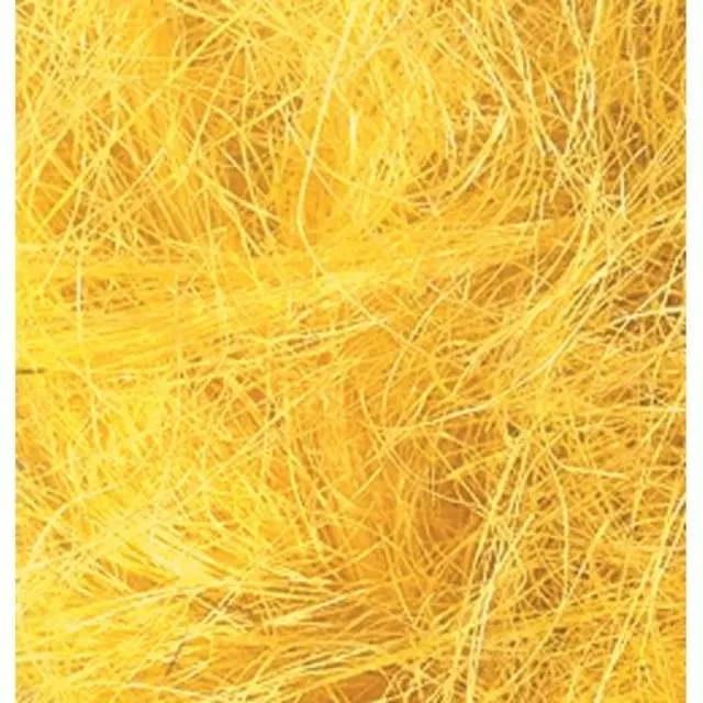 Σίζαλ Craft Yellow για Συσκευασίες/Δώρα - 50gr