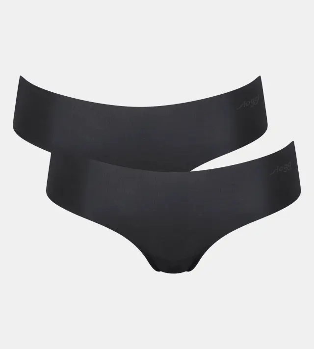 Sloggi Σλιπ Zero Microfibre 2.0 Hipster Μαύρο 2-Pack