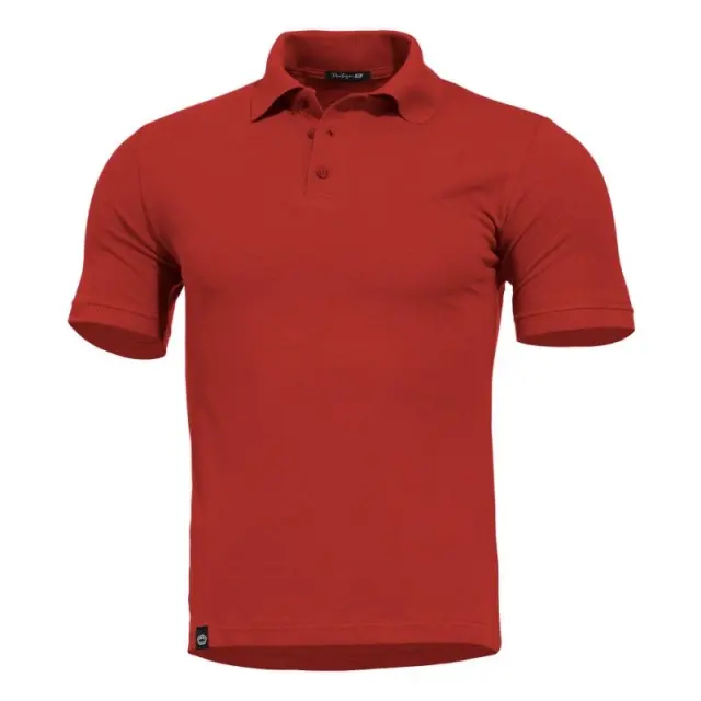 Pentagon Sierra Polo T-Shirt-Μπλούζα Κοντομάνικη Πόλο για Καθημερινή Χρήση - 07-RED-Κόκκινο