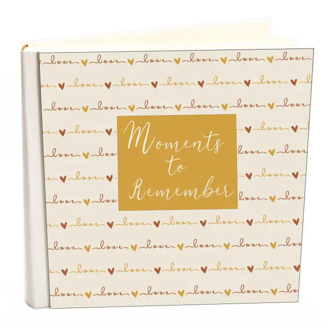 Άλμπουμ my album moments to remember 18 boho style με ριζόχαρτο 35x35cm και κουτί άλμπουμ