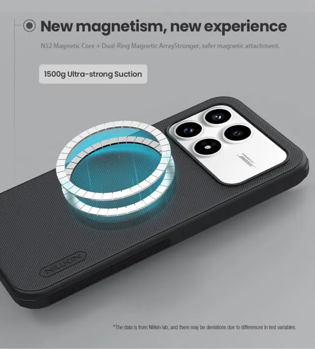 Nillkin Super Frosted PRO Magnetic Back Cover for Poco F8 Pro Black 3