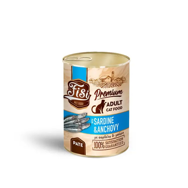 Fisi Cat Adult Γαύρος & Σαρδέλα Πατέ 400gr