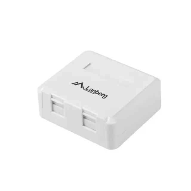 Lanberg Empty Surface Mount Box for Keystone 2port (OK1-0002-W)