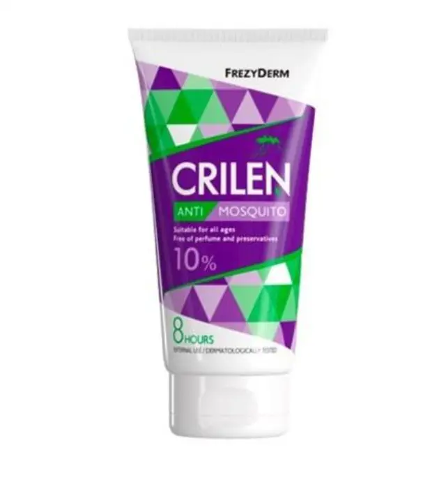 FREZYDERM Crilen Anti-Mosquito Ενυδατικό Εντομοαπωθητικό Γαλάκτωμα Κατά των Κουνουπιών με 10% IR3535, 150ml