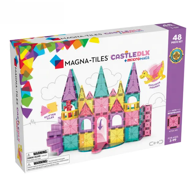 Magna-Tiles Μαγνητικά Πλακίδια Castle DLX 48 Κομμάτια (3+ ετών) 242048