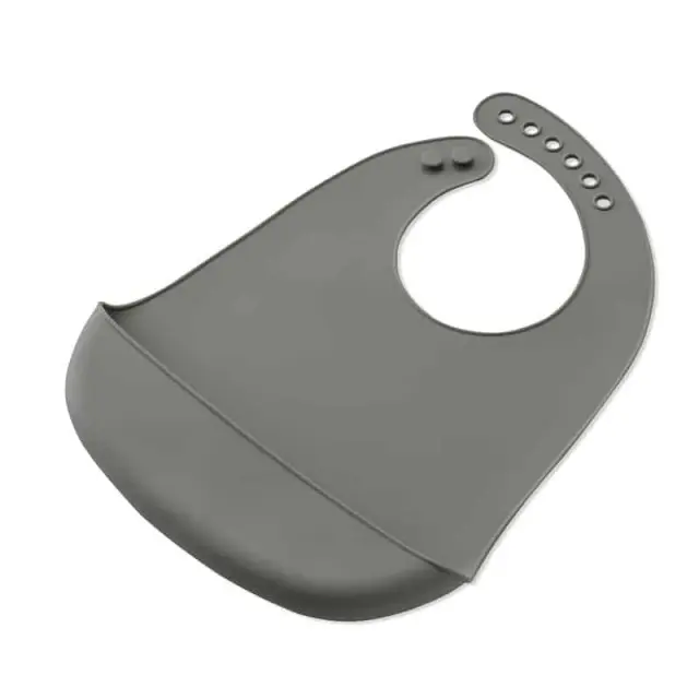 Interbaby Σαλιάρα Σιλικόνης Grey SI002-76 3