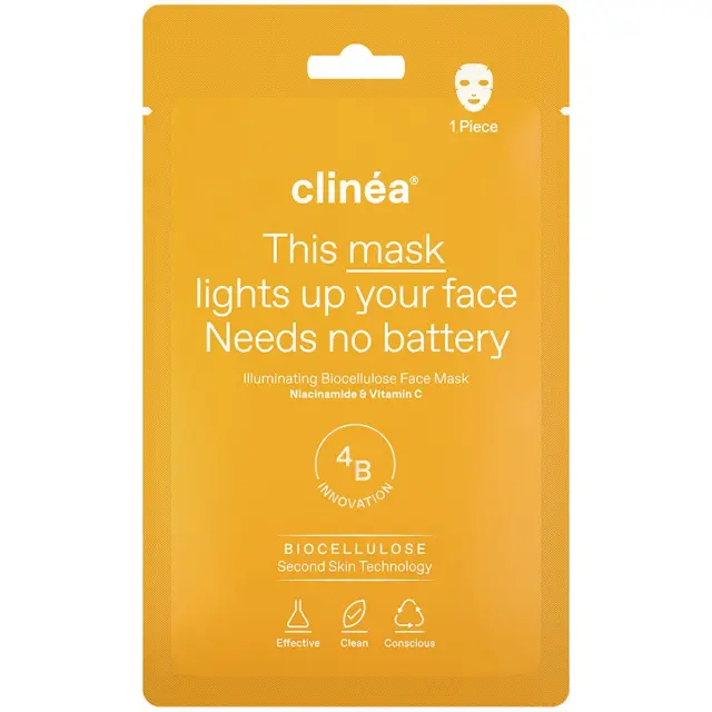 Tissue Face Mask Biocellulose Illuminating Υφασμάτινη Μάσκα Λάμψης Προσώπου 1τμχ