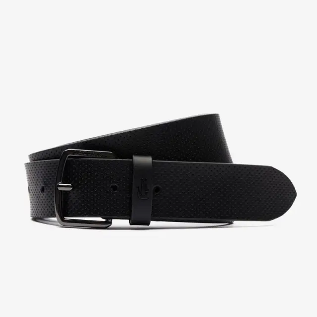 Δερμάτινη Ζώνη Lacoste RC4084-000 Μαύρο - 120
