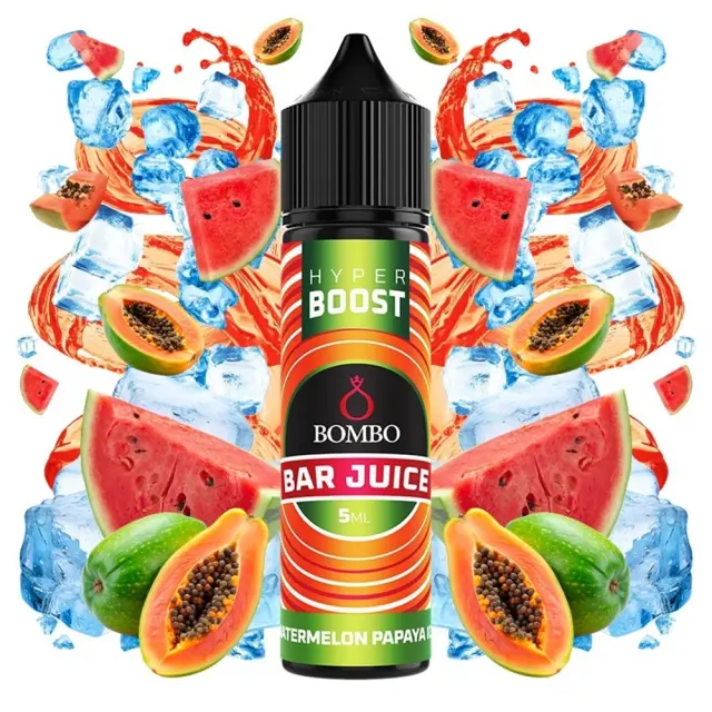 Bombo Bar Juice Hyper Boost Watermelon Papaya Ice 5ml/60ml FS