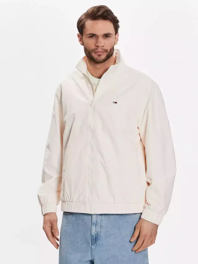 Tommy Hilfiger - Ανδρικό Μπουφάν Αντιανεμικό DM0DM15916-YBH Εκρού - M
