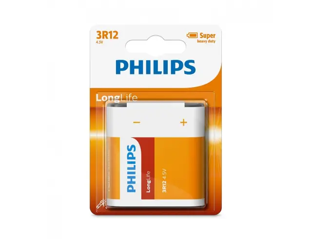 Μπαταρίες Zinc chloride Philips Longlife 3R12 2