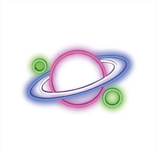 Neon Plexi Forever Light FPNE05X PLANET (USB, On/Off & Dimmer) Πολύχρωμο N64422