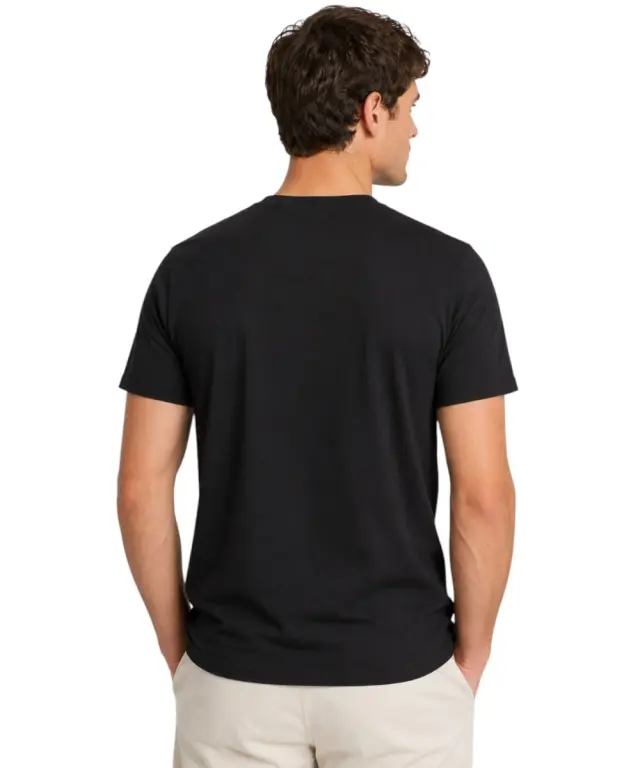 North Sails - Ανδρικό T-shirt Κοντομάνικο Regular Fit 996025-000-0999 Μαύρο 2