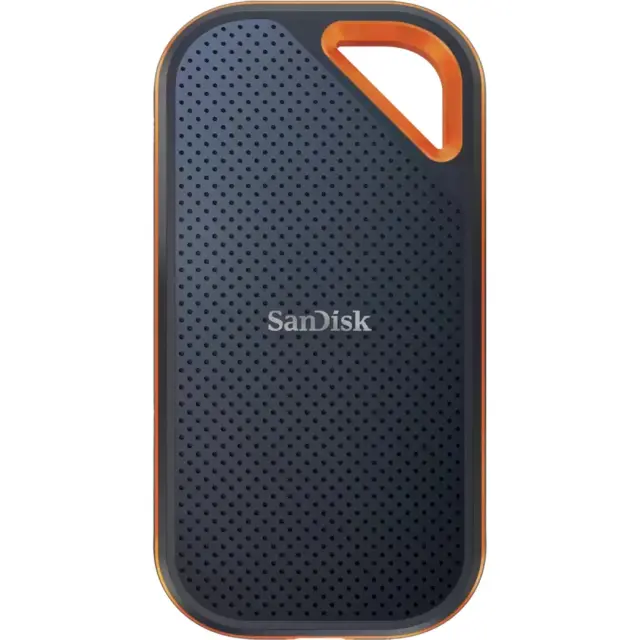 Sandisk Extreme PRO Portable SSD V2 4 TB, external SSD (black/orange, USB-C 3.2 Gen 2x2 (20 Gbit/s))