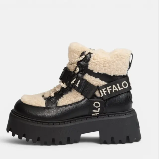 Μποτάκια με Γούνα Teddy Buffalo Aspen COM MID Warm PD00018593 Μαύρο - 37