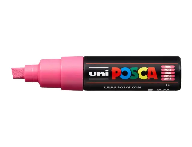 Μαρκαδόρος Σχεδίου Uni Posca PC-8K με πάχος μύτης 8.0mm - PinkPC-8K(E) - POZ