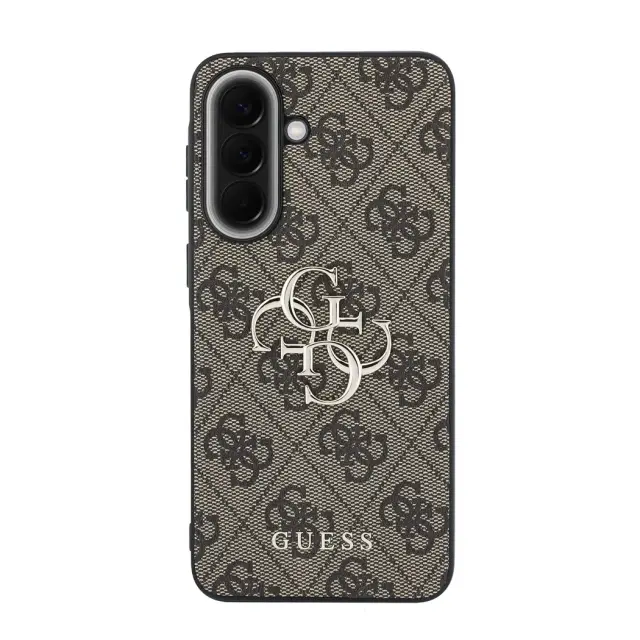 Guess PU 4G Metal Logo Case for Samsung Galaxy A57 Brown 3