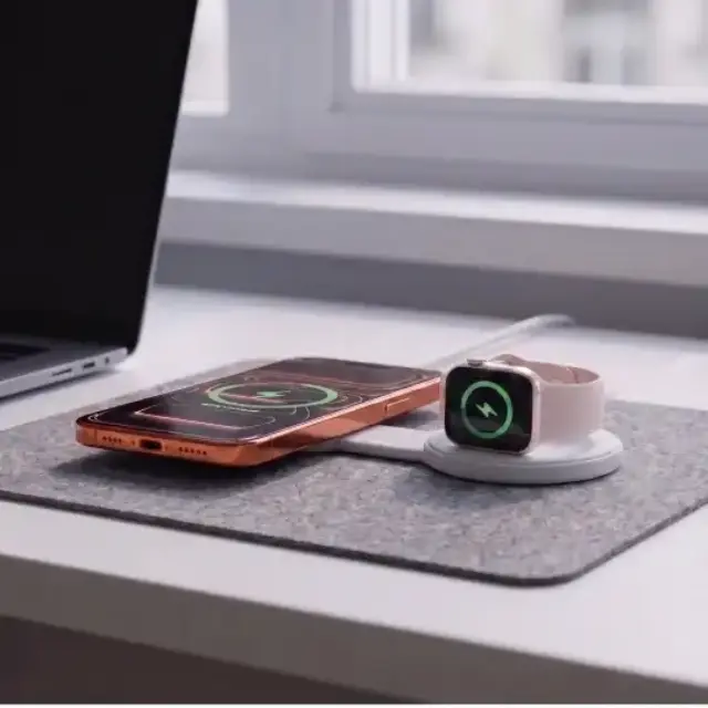 Tech-protect A55 2in1 Magnetic Magsafe Wireless Charger 25w Qi2.2 White 2