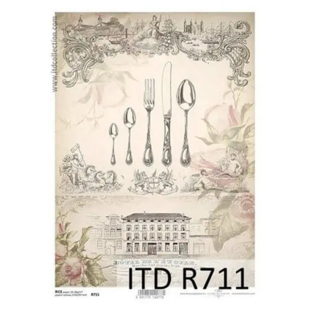 Ριζόχαρτο ITD, 21x29cm, Μαχαιροπίρουνα, R711