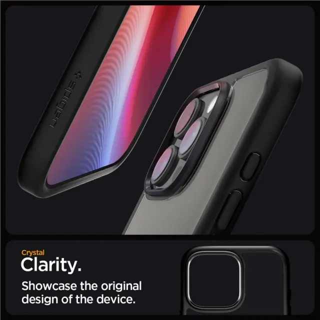 Spigen Crystal Hybrid, matte black - iPhone 16 Pro Max 2