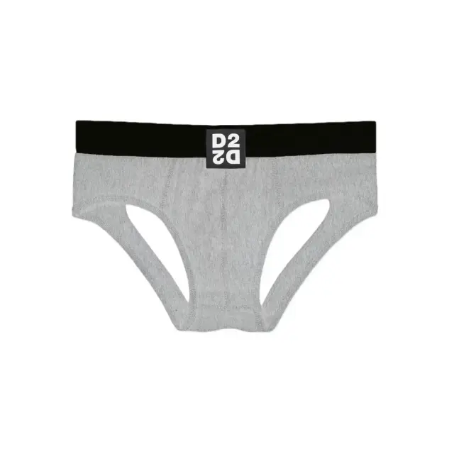 DSQUARED2 Ανδρικό Εσώρουχο Jockstrap Mirrored Logo, Χρώμα Γκρι