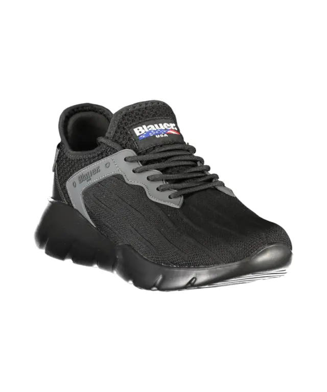 Blauer - Ανδρικά Sneakers S5HULETT01KNI-BBK Μαύρο 2
