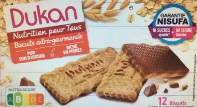 Dukan Μπισκότα Βρώμης με Επικάλυψη Σοκολάτας, 200γρ