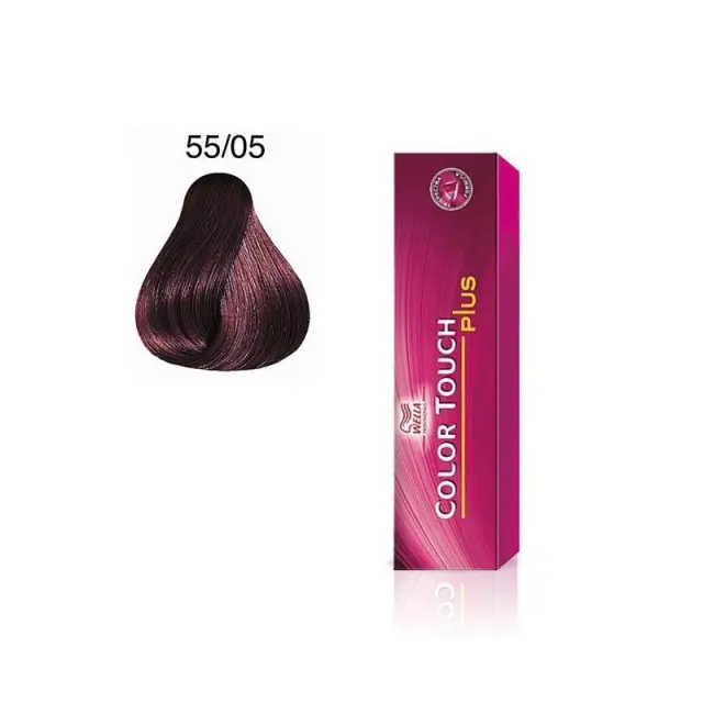Wella Color Touch Plus 55/05 Καστανό Ανοιχτό Φυσικό Μαονί 60ml