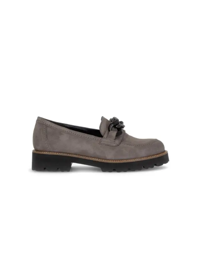 Gabor Μοκασίνια-Loafers Γυναικείο δέρμα Nubuck Γκρί GAB/95240 006-TAUPE - 40 3