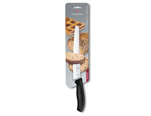 Μαχαιρι τεμαχισμού - ζαχαροπλαστικης Victorinox Swiss Classic οδοντωτό και μήκος λεπίδας 22cm - Black6.8633.22B 2