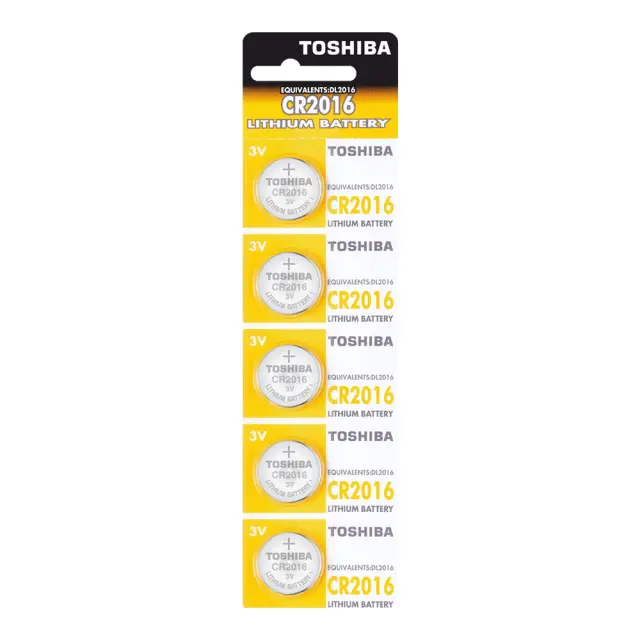 TOSHIBA CR2016 3V ΜΠΑΤΑΡΙΕΣ ΛΙΘΙΟΥ ΠΛΑΚΕ (ΧΑΠΙ) 2
