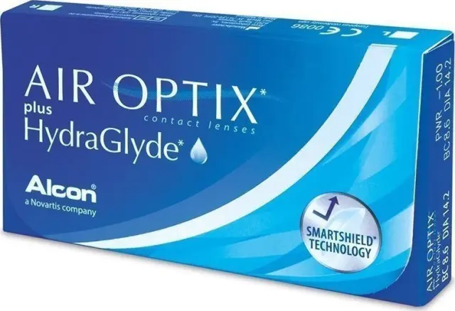 Air Optix Plus HydraGlyde Μυωπίας-Υπερμετρωπίας Μηνιαίοι (6 φακοί) - -8.50 (Μυωπία)