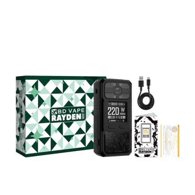 Rayden 220 Mod Full Black 220W - BD Vape 2