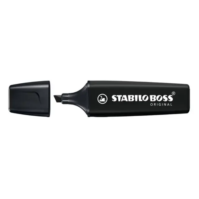 Μαρκαδόρος Υπογράμμισης STABILO BOSS 70/46 2 - 5 mm (Μαύρο) (70/46) (STB70-46)