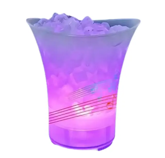 LED RGB Φωτιζόμενη Σαμπανιέρα – Δοχείο Πάγου 5L με Επαναφορτιζόμενο Ηχείο 5W & Bluetooth CC-100