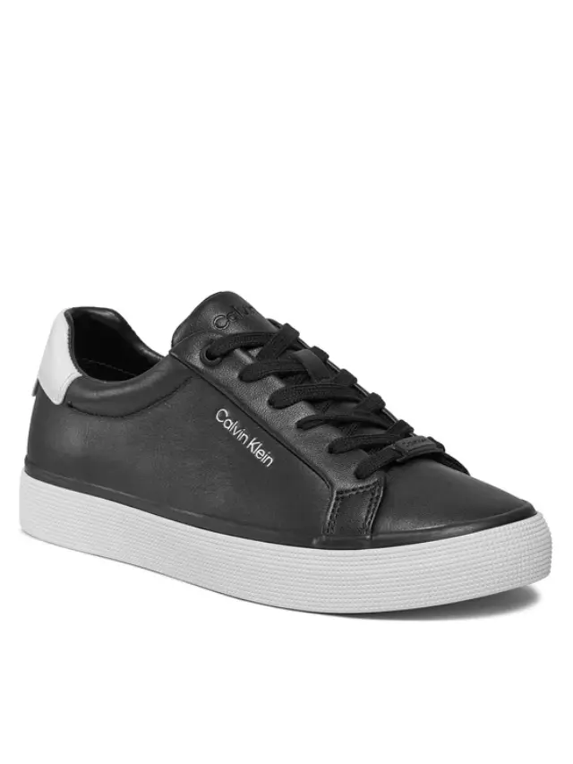 Calvin Klein - Γυναικεία Sneakers Vulc Lace Up - Diamond Foxing HW0HW01865-0GQ Μαύρο 2
