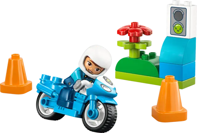 LEGO® Duplo Blue Police Motorcycle για 2+ Ετών 11τμχ - 10471