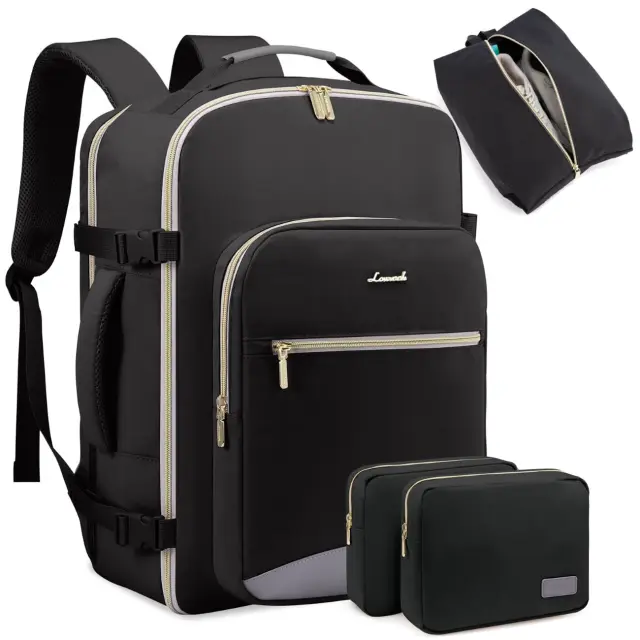 Σακίδιο ταξιδιού για γυναίκες 40L Carry on 17,3 WB2029 black - One Size