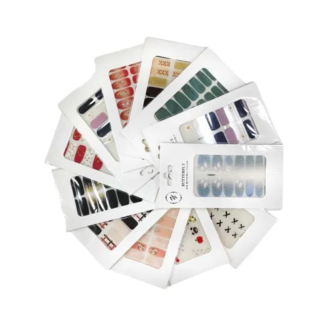 Αυτοκόλλητα νυχιών 12τμχ - Nail stickers 12pcs 091107