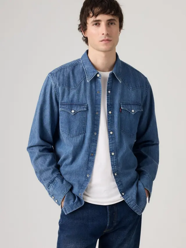 BARSTOW WESTERN STANDARD MED INDIGO - WORN IN - BARSTOW WESTERN STANDARD RUSTIC ROOT HILLS WORN-IN Med Indigo - M