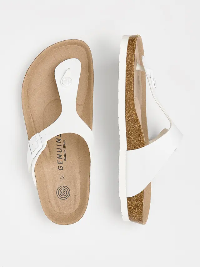 Genuins Πέδιλα Unisex HT Άσπρο GEN/ROSAS VEGAN WHITE 3