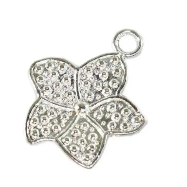 Μεταλλικό Διακοσμητικό Flower Carousel 18x22mm - 10τεμ
