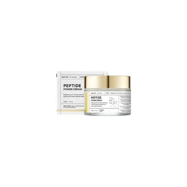 Bom Peptide Power Cream Ενυδατική + Αντιγηραντική Κρέμα Προσώπου με Υαλουρονικό Οξύ + Κολλαγόνο 30gr