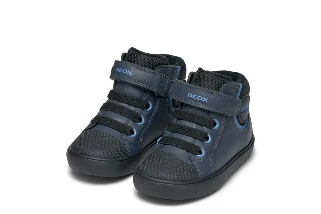 Βρεφικά Παπούτσια Geox B Gisli για Αγόρια Navy Blue/Black (Μεγέθη 22-27) ΓΚΡΙ 2