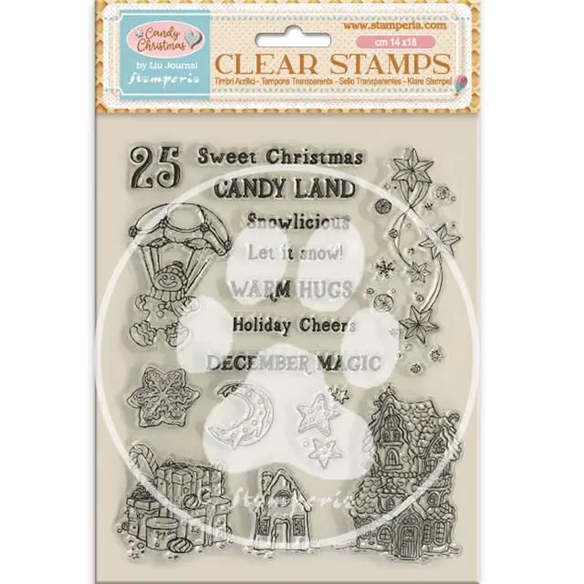 Σφραγίδα Stamperia 14×18 cm, Candy Christmas, Candy Land