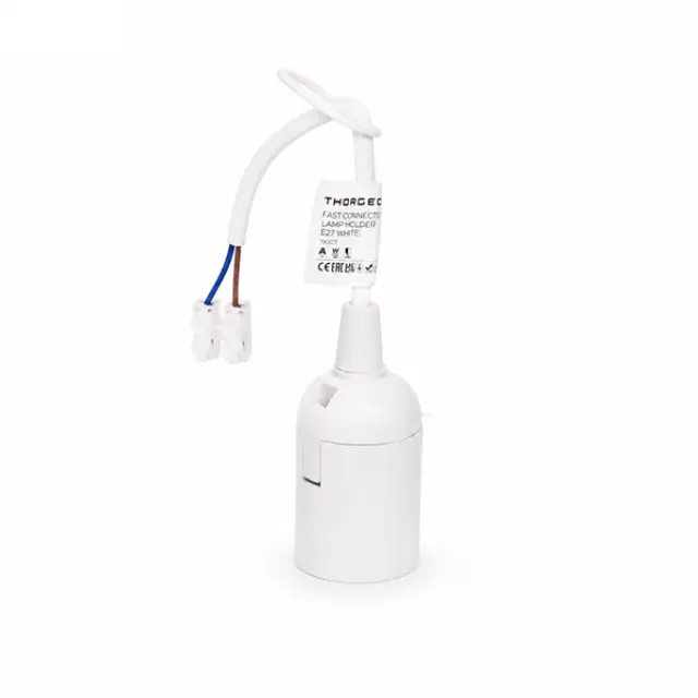 Fast Connection Lamp Holder E27 White (3-Pack Blister)