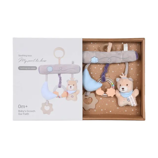 Μαλακό κρεμαστό παιχνίδι Bebe Stars Teddy Flower Hanging Toy 60-110 2