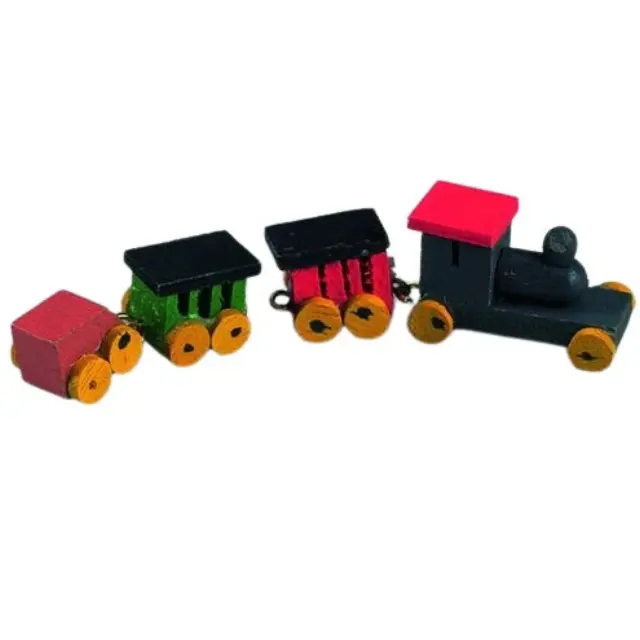 Μινιατούρα Ξύλινο Τραινάκι 8x2cm - 1τεμ